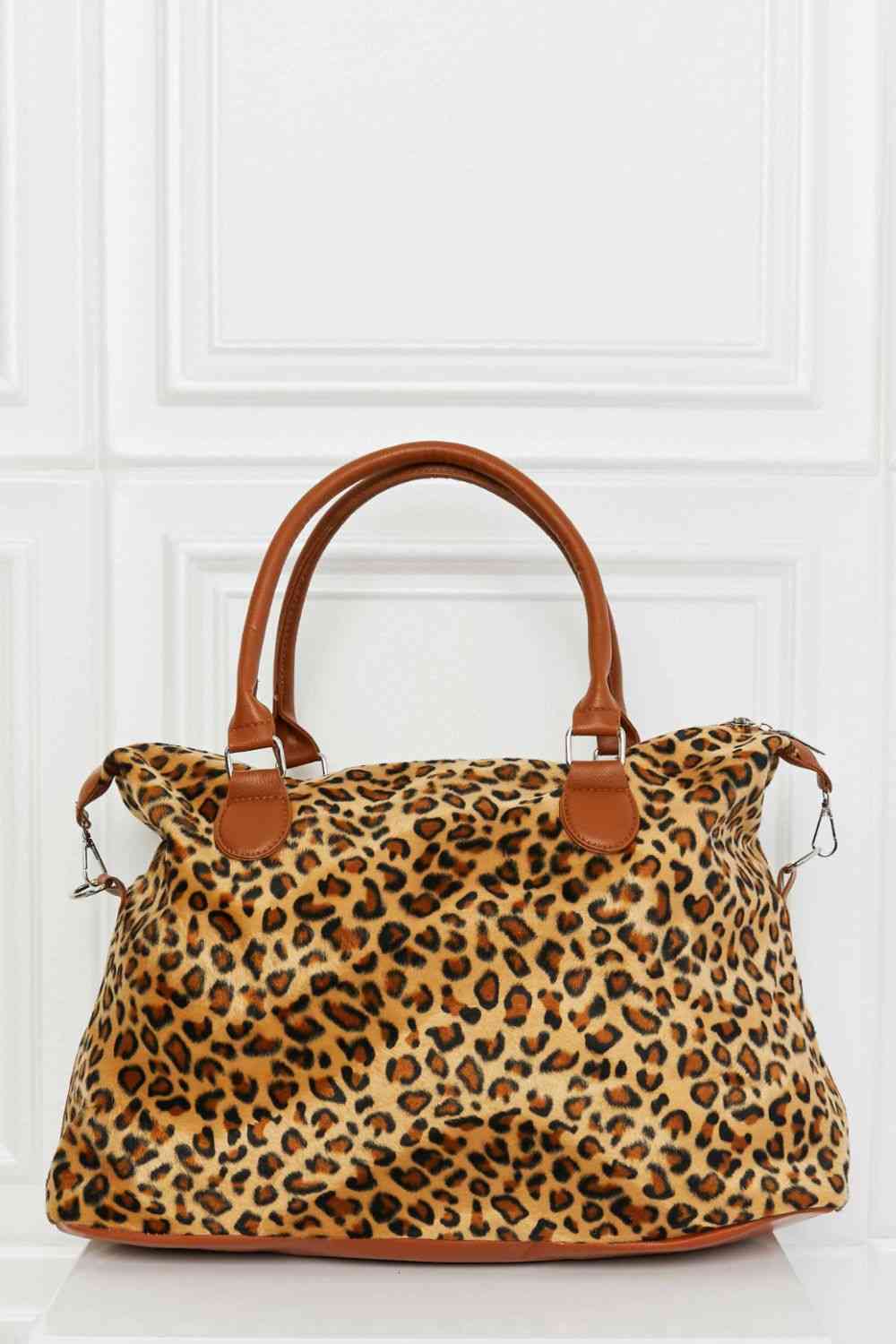 Animal Print Brushed Tote Bag