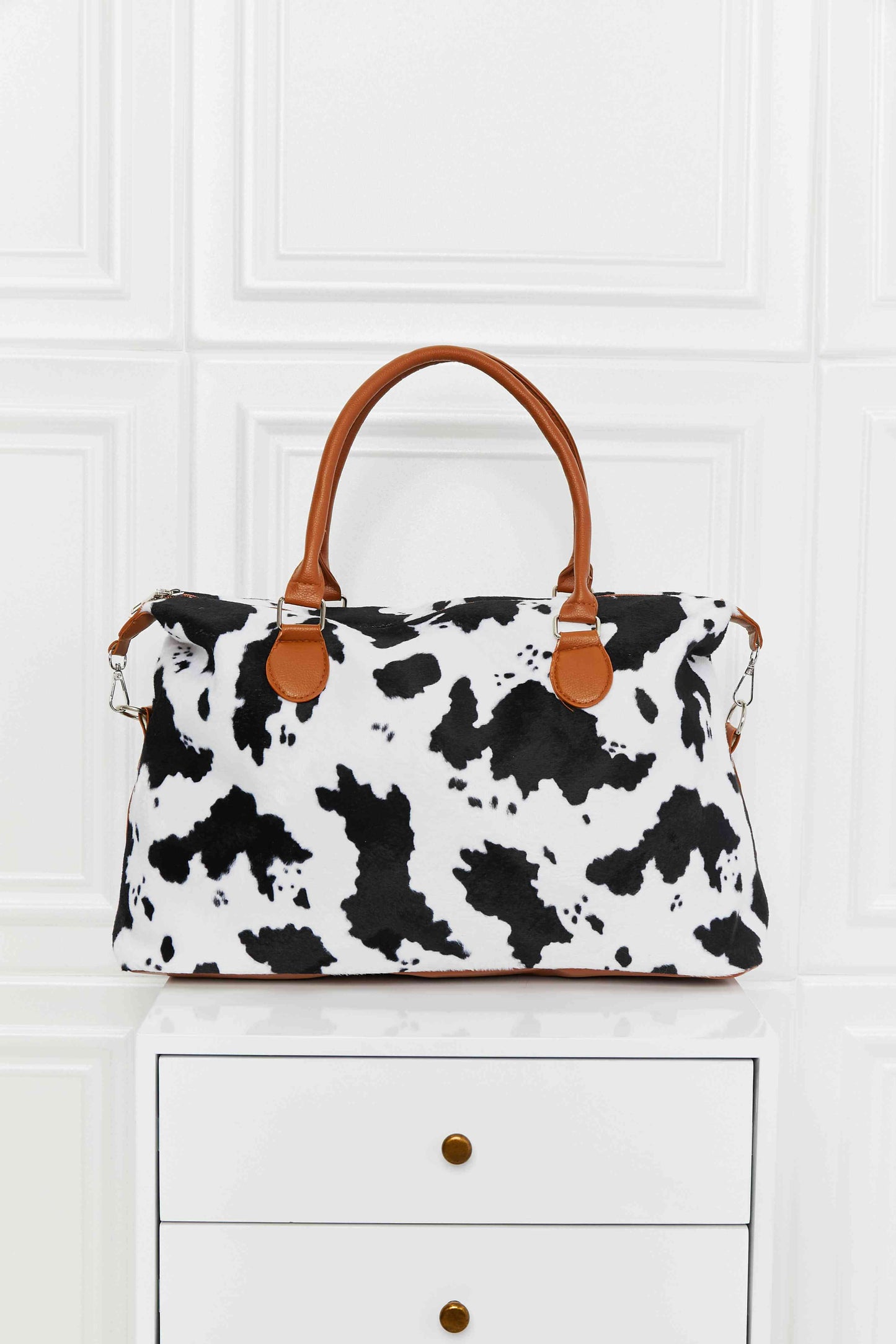 Animal Print Brushed Tote Bag