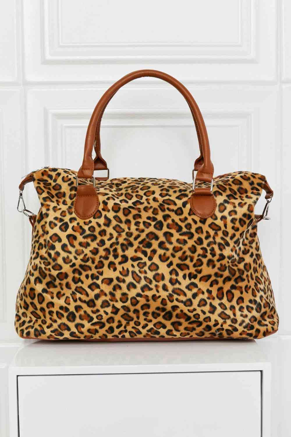 Animal Print Brushed Tote Bag